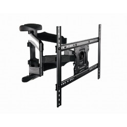TV-Wall Mount for 32-75-- Gembird -WM-75ST-01-, Full motion double arm, max.45 kg, Wall distance 49 - 491mm, max. VESA 600 x 400, Black